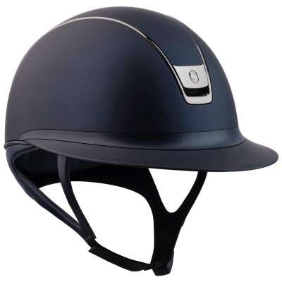 Samshield Riding Helmet Miss Shield 2.0 Shadowmatt, Top Paint, Trim + Blazon Black Chrome