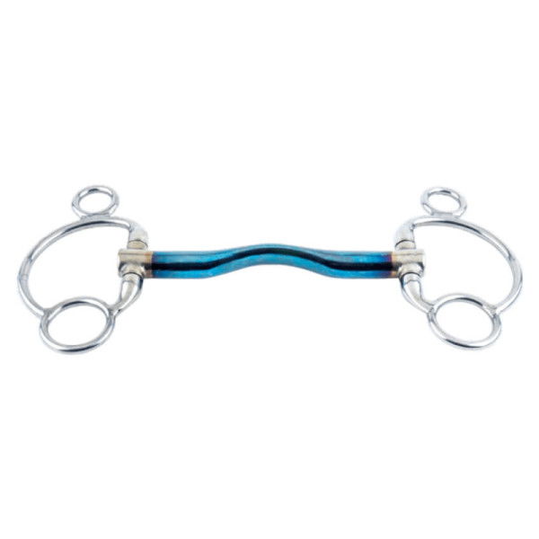 Trust 2.5-Ring Eggbut Snaffle, Sweet Iron, Low Port, Bar Bit, Small Tongue Clearance