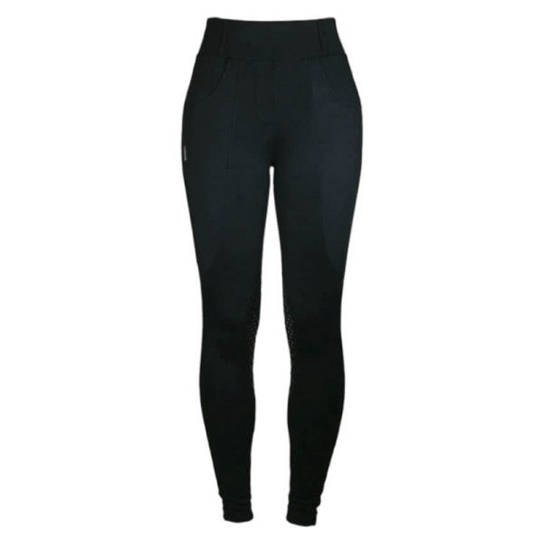 Equestrian Stockholm Reithose Damen Jump Supreme, Kompressionsreithose, Kniebesatz, Knie-Grip