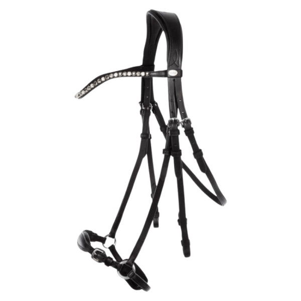 Kavalkade Bridle Fiala, hanoverian combined, with reins