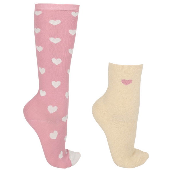 QHP Riding Socks Fluffy, 2 Pairs, Gift Box
