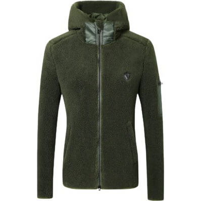 Covalliero Jacke Damen Hoody HW24, Sweatjacke, Teddyjacke, mit Kapuze