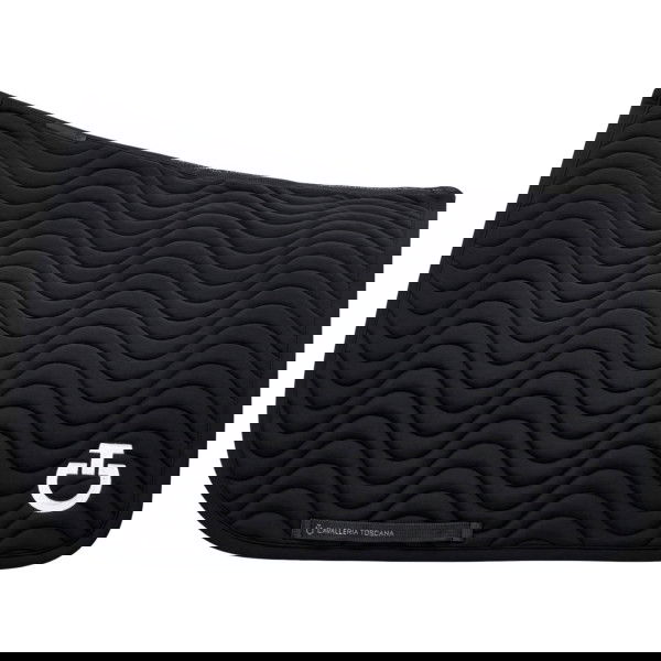 Cavalleria Toscana Saddle Pad Quilted Wave Jersey, Jumping Saddle Pad