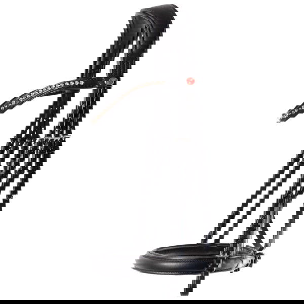 Kieffer Snaffle Bridle Ultrasoft Sue, with Rhinestones, with Reins