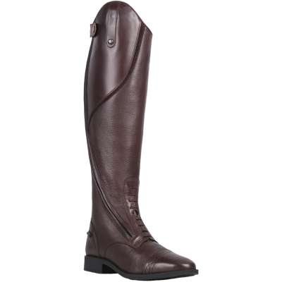 QHP Riding Boots Tamar, Leather Riding Boots, Women, Brown