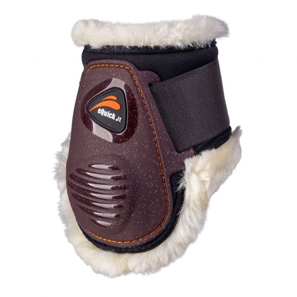 eQuick Fetlock Boots eLight Glitter Fluffy, with Faux Fur