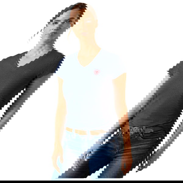 Ariat Women's T-Shirt BV Logo Tee FW25, short-sleeved