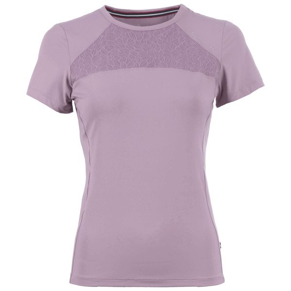 Cavallo Shirt Damen Caval Lace R-Neck Shirt FS24, Trainingsshirt, kurzarm