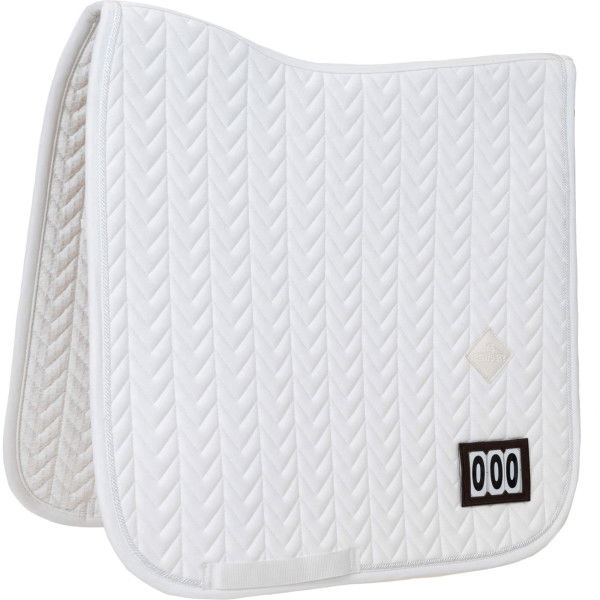 Kentucky Horsewear Saddle Pad Fishbone Competition, Dressage Saddle Pad, with 2 Start Numbers