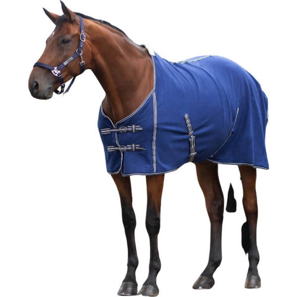 QHP Fleece Rug Basic, with Cross Straps, Cooler Rug