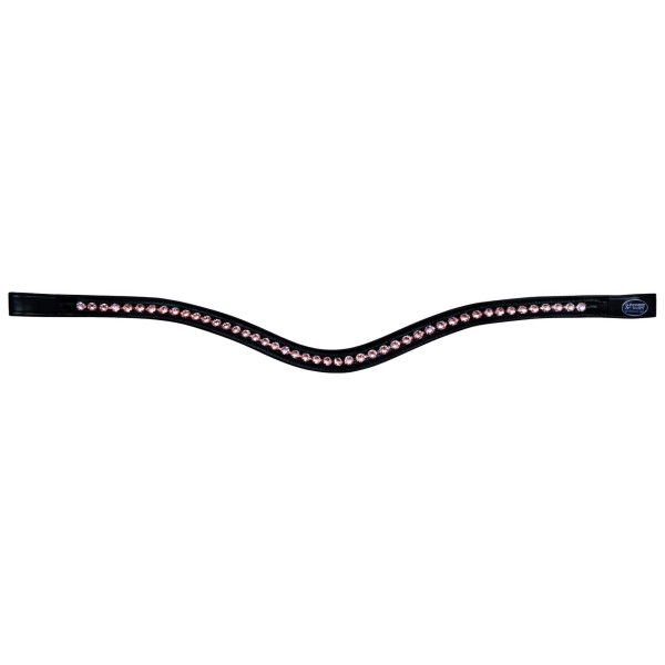 Passier Browband with Large Rhinestones, Curved