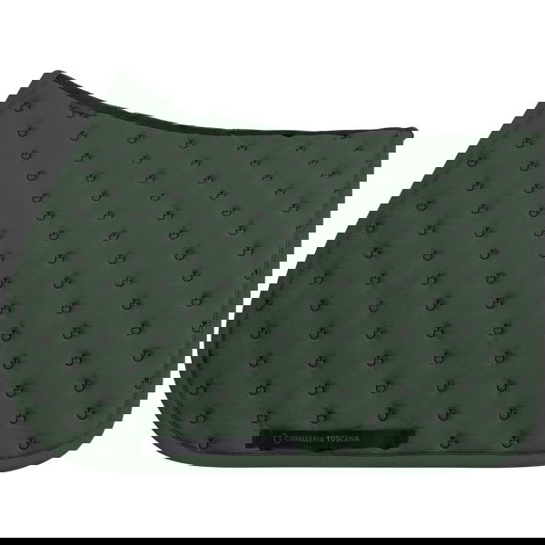 Cavalleria Toscana Saddle Pad Embroidery Quilted FW25, Jumping Saddle Pad
