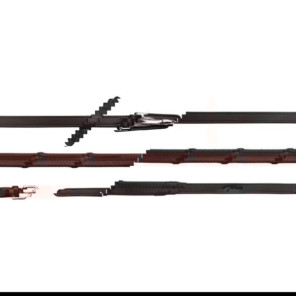 Dyon Zügel Gummizügel 5/8" WC, mit Stegen, mit Karabiner