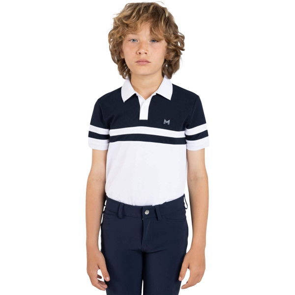 Maximilian Equestrian Boys Polo Shirt YR Glee, short-sleeved