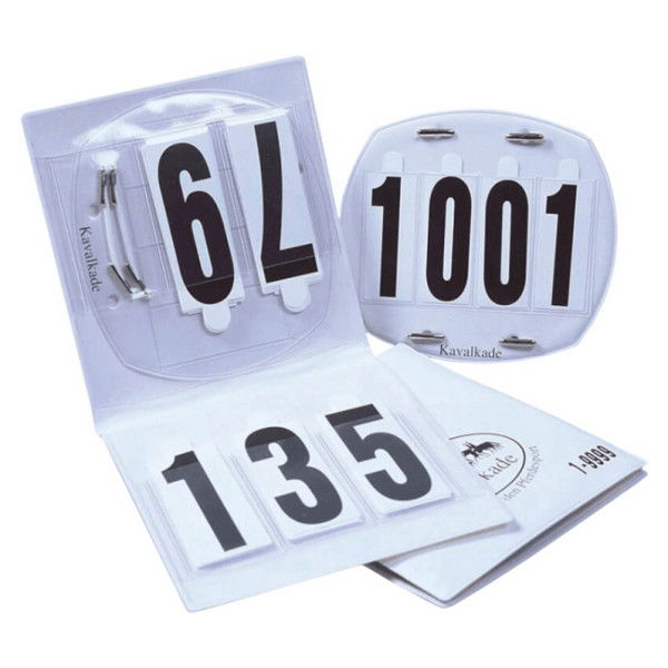 Kavalkade Start Numbers Small, 4-Digit, Head Numbers