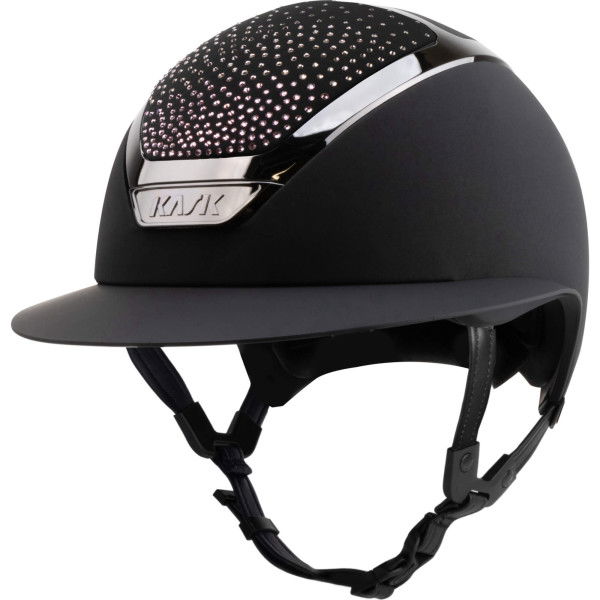 Kask Reithelm Star Lady Chrome Swarovski Waterfence Vintage Rose Mix