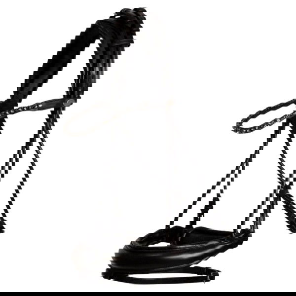 Dyon Trense Round Soft Leather Collection, schwedisches Reithalfter, rundgenäht, ohne Zügel