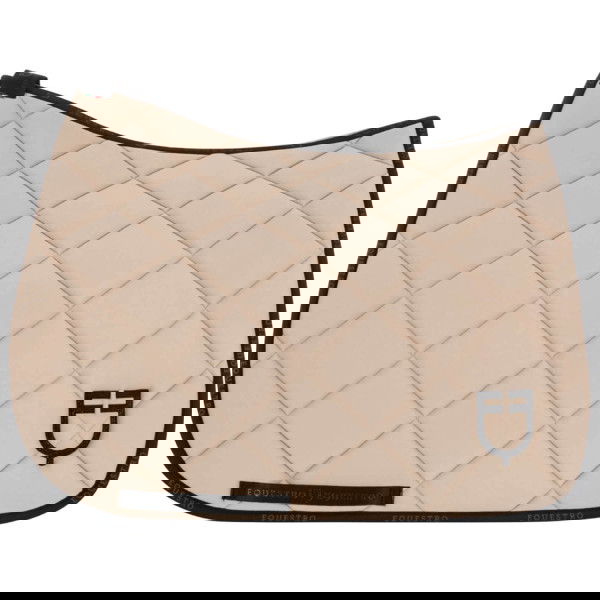 Equestro Saddle Pad Technical Fabric with Logo, Dressage Saddle Pad
