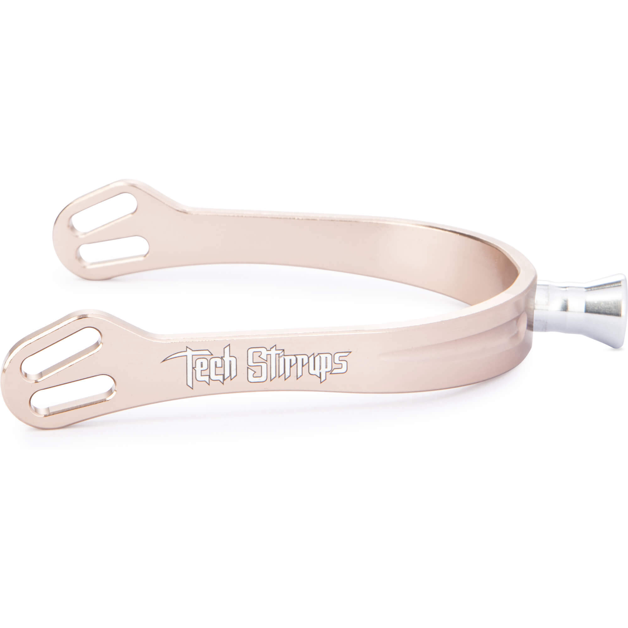 Tech Stirrups Sporen Verona Flat, Edelstahl, flach