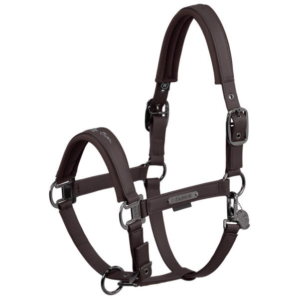 Eskadron Headcollar Double Pin Faux Leather Platinum FW24