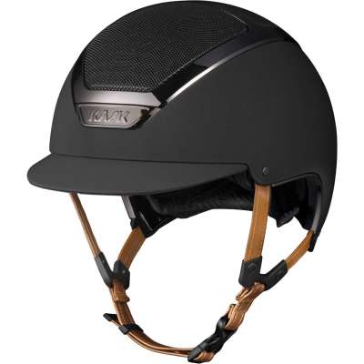 Kask Riding Helmet Dogma Chrome Chinstrap Leather Light Brown