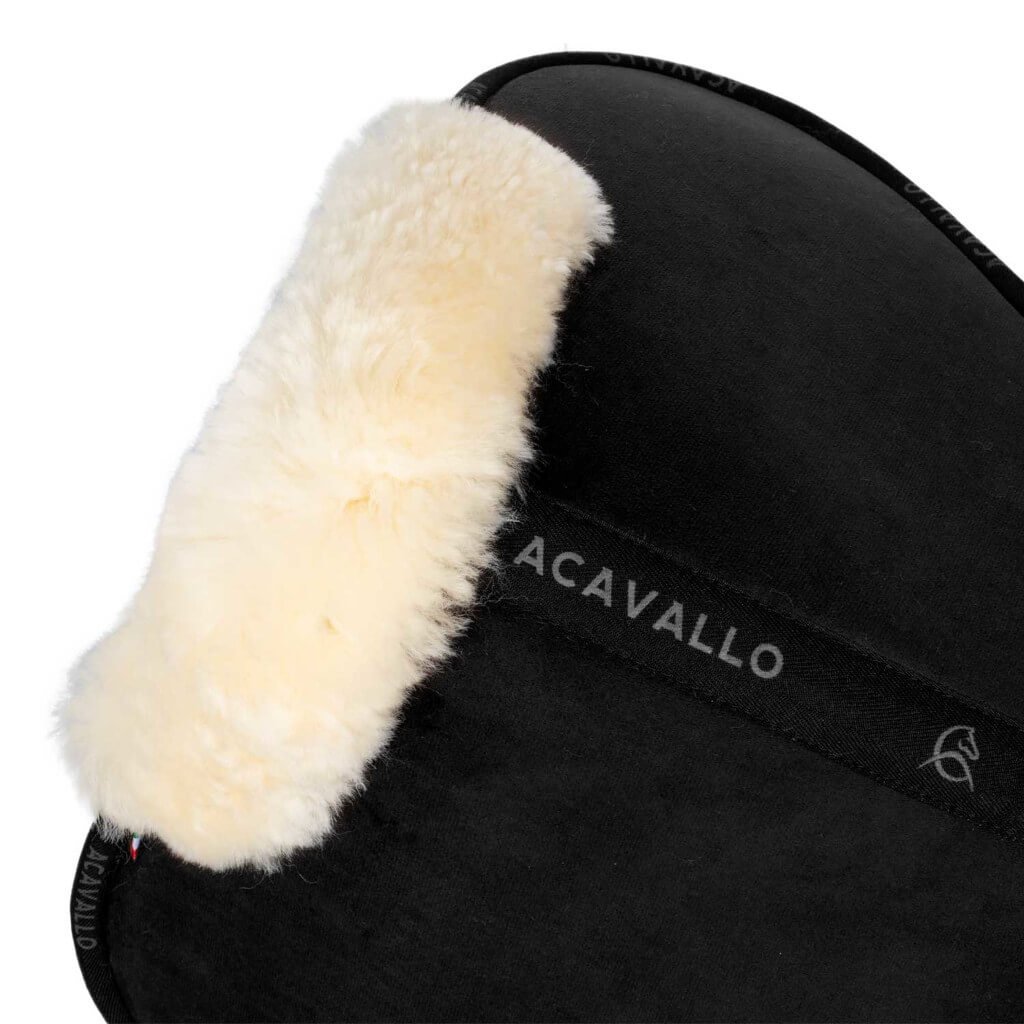 Acavallo Saddle Pad Dressage Lycra and Memory Foam Half Pad with Bamboo Lining