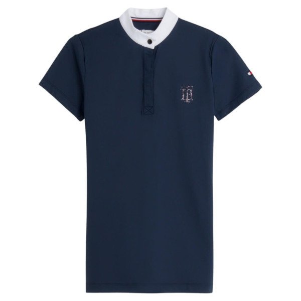 Tommy Hilfiger Equestrian Women's Competition Shirt Performance with Rhinestones SS23, short sleeve