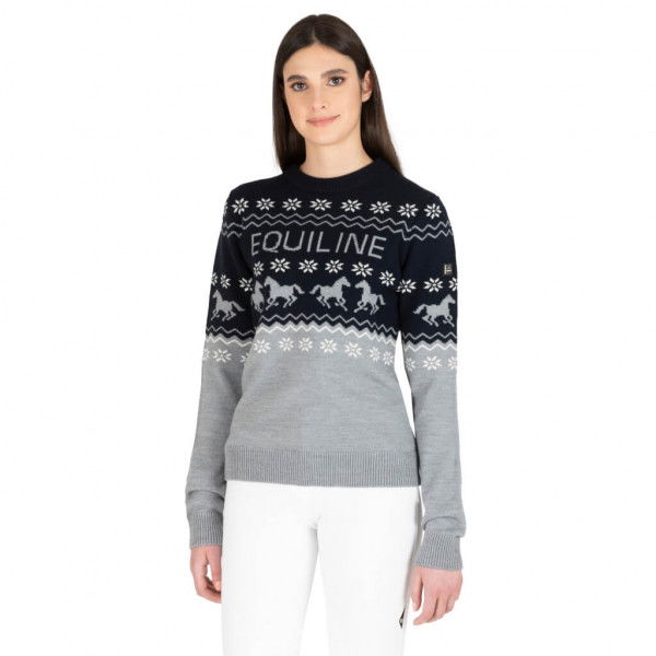 Equiline Pullover Damen Nitan XMAS 22, Strickpullover