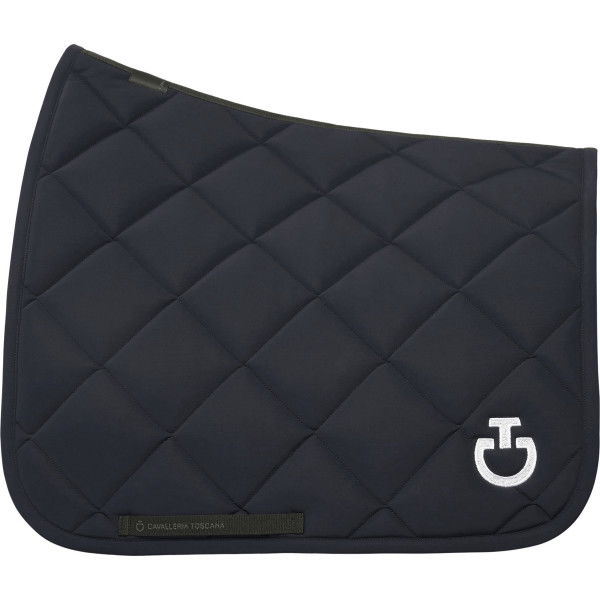 Cavalleria Toscana Saddle Pad Diamond Quilted Jersey FW23, Dressage Saddle Pad