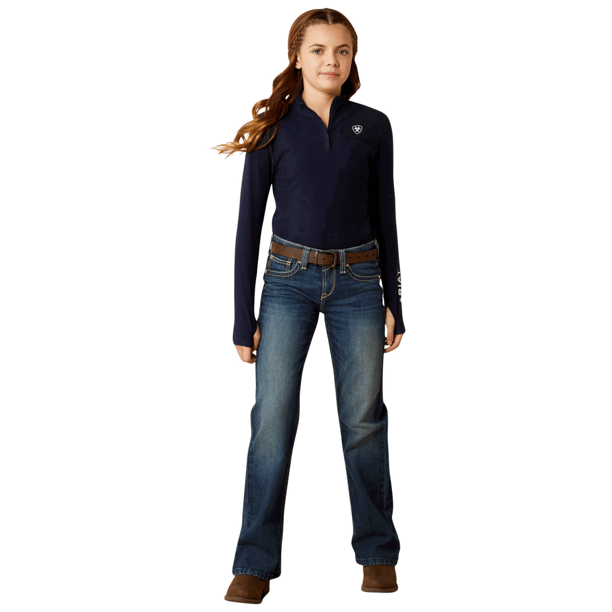 Ariat Shirt Kinder Lowell 3.0 1/4 Zip, Baselayer, langarm