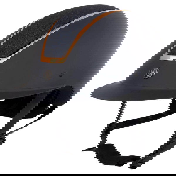 BR Riding Helmet Omega VG1, with Glitter Top, Wide Visor