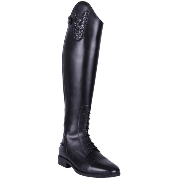 QHP Riding Boot Sasha Adult, Leather Riding Boots, Women's, black
