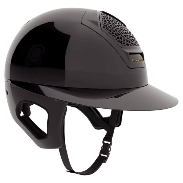 Freejump Riding Helmet Glossy Voronoï, with Temple Protection