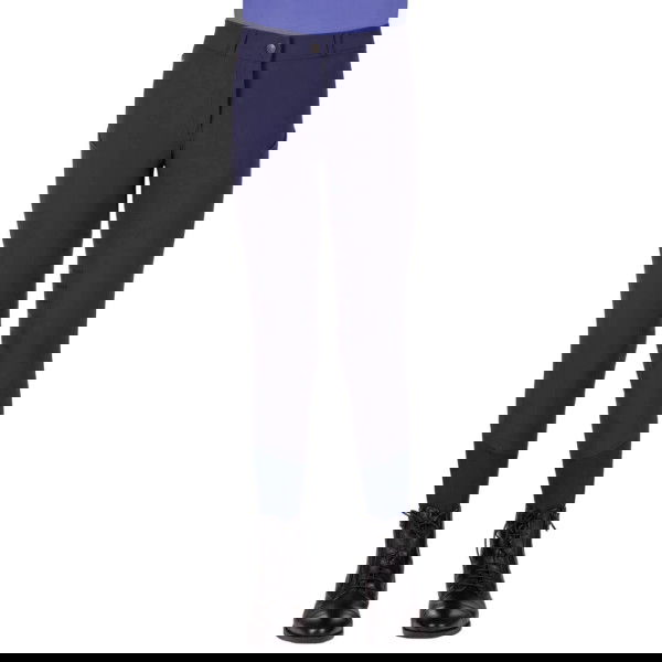 QHP Reithose Kinder Nyomi, Sommerreithose, Teilbesatz, Half-Grip, wasserabweisend