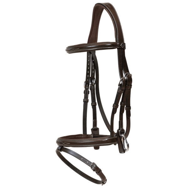 Dyon Bridle Flash WC, English combined, with snap hook, without reins