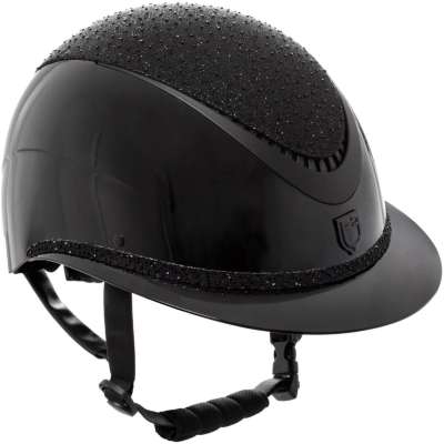 Equestro Reithelm Rhinestones, Wide Visor