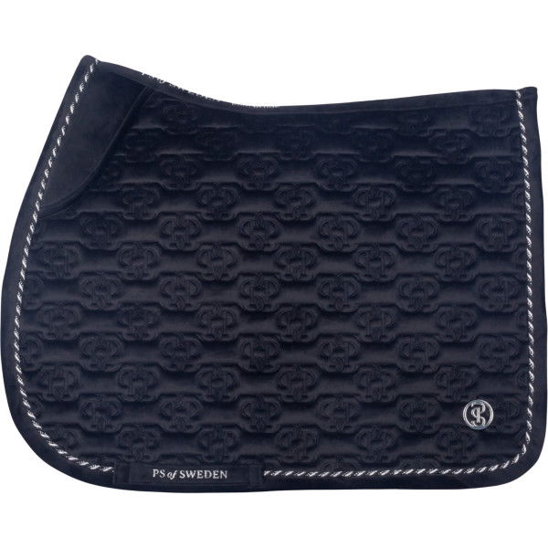 PS of Sweden Saddle Pad Velvet Monogram FW24, Jumping Saddle Pad