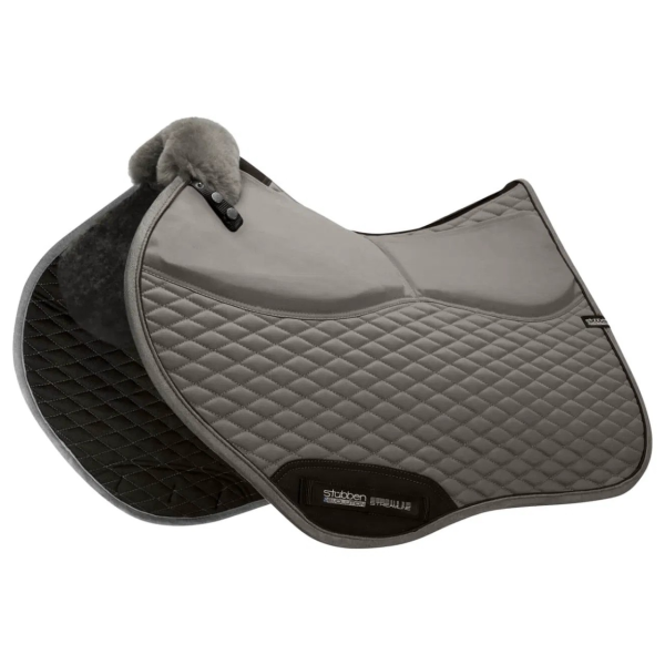 Stübben Saddle Pad Streamline Jumping, Correction Saddle Pad, with Sheepskin