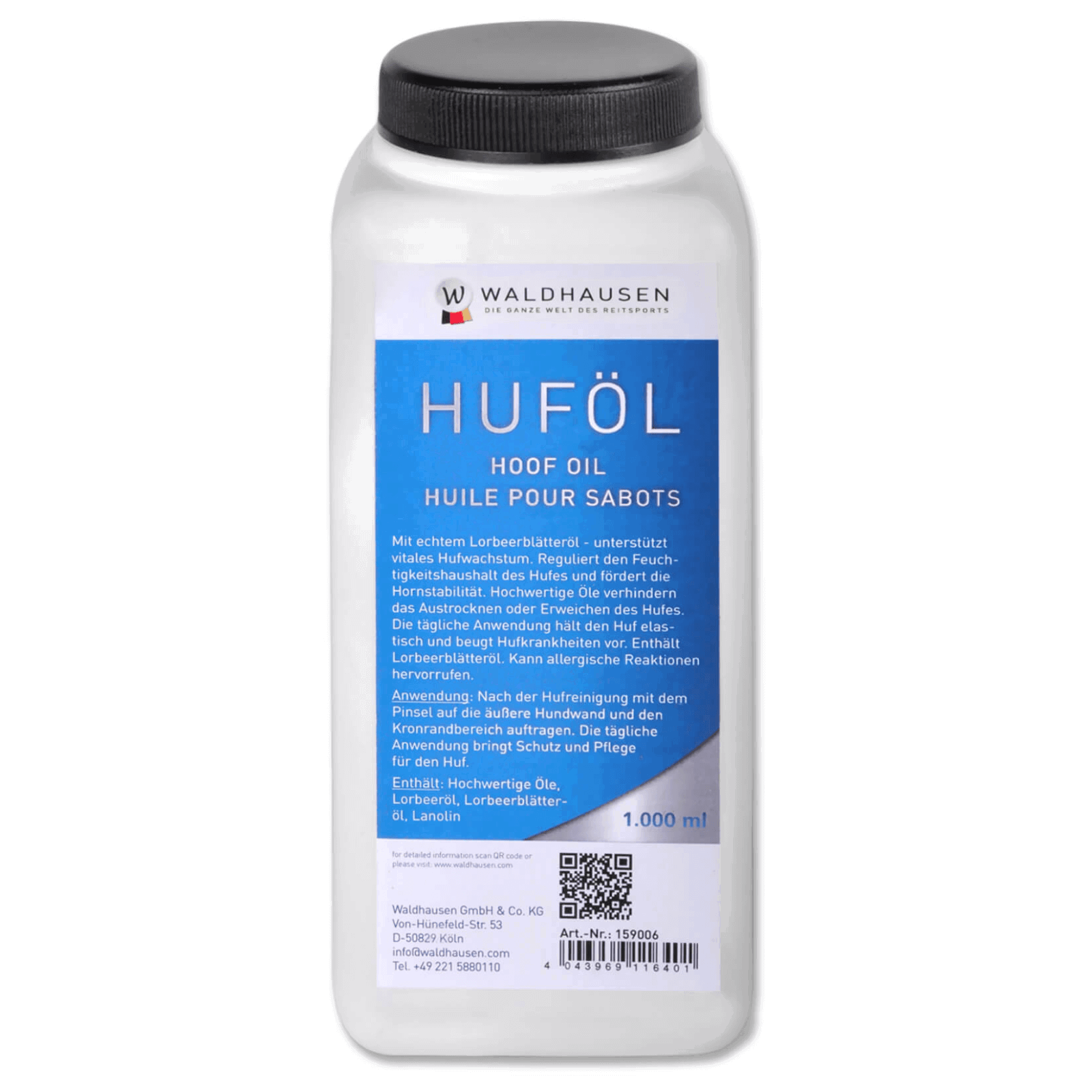 Waldhausen Huföl, mit Lorbeeröl