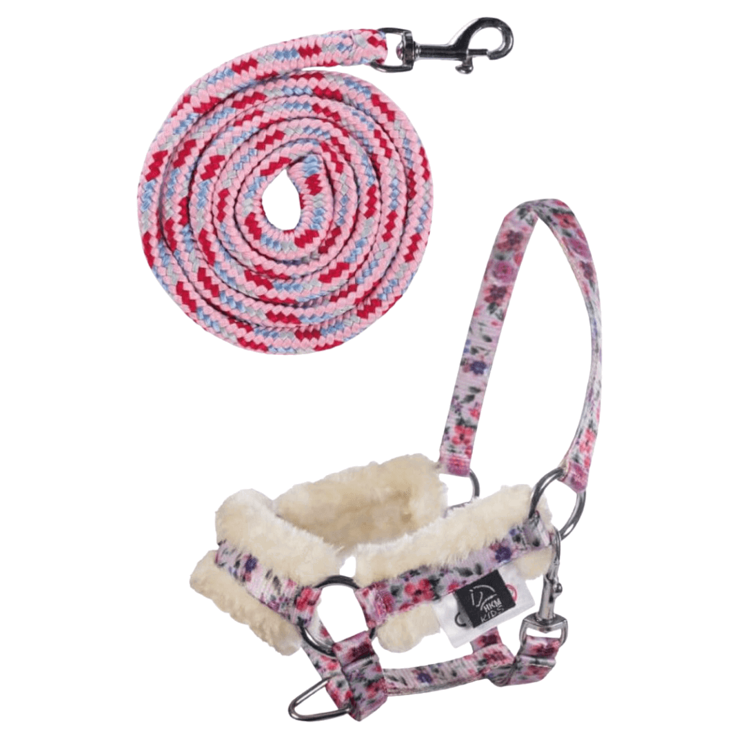 HKM Hobby Horse Halfter Set Print, mit Strick, Hobby Horsing, Spielzeug