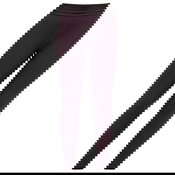 Cavalleria Toscana Kids Riding Leggings Perforated Stripe CT Logo, High Waist, Knee-Grip, Knee Seat