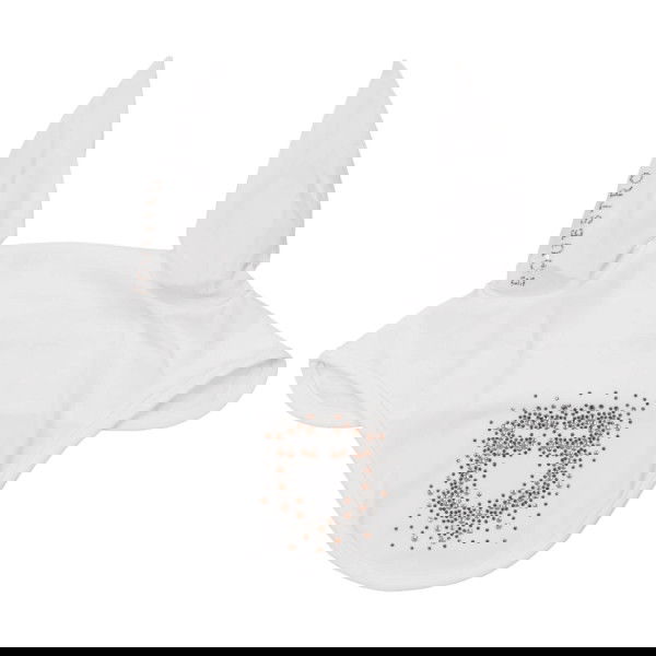 Equestro Fly Bonnet Rhinestones Logo, Fly Cap, Fly Ears