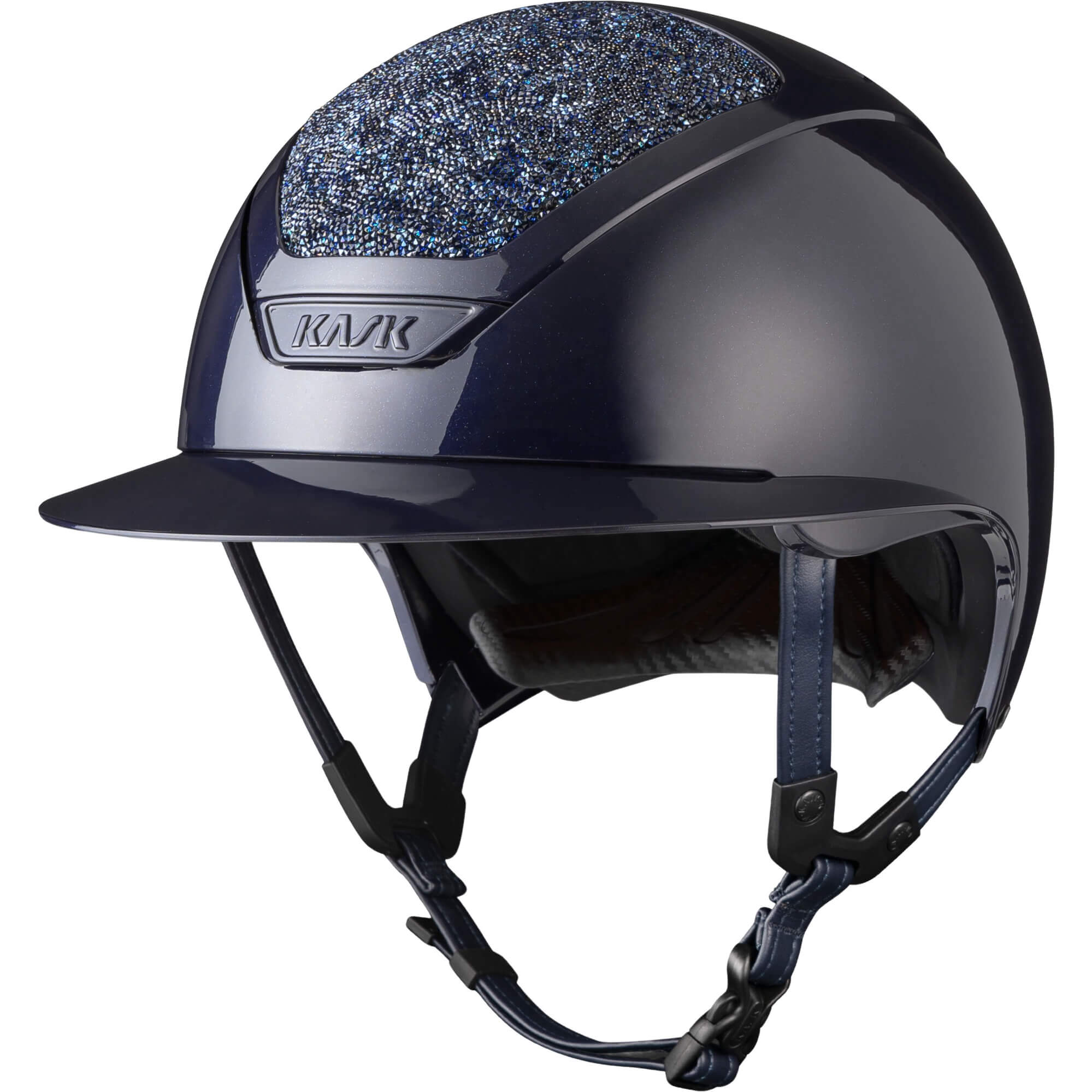 Kask Reithelm Star Lady Pure Shine Crystals Midnight Abisso