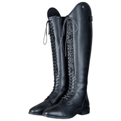 ELT Riding Boots Portland Polo, Women, Black, with Lacing