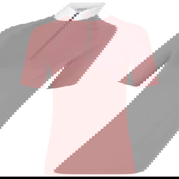 Kentucky Horsewear Turniershirt Damen Classic mit Glitzer-Reißverschluss, kurzarm