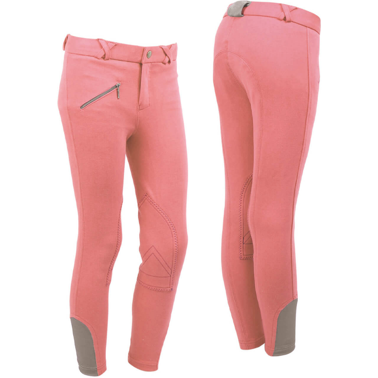 Q-essentials Reithose Kinder Junior, Kniebesatz, Stoff