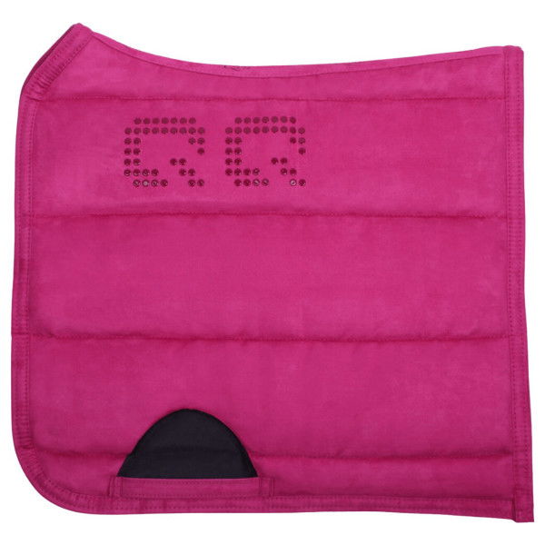 QHP Saddle Pad Puff Pad Super Grip, Dressage Pad