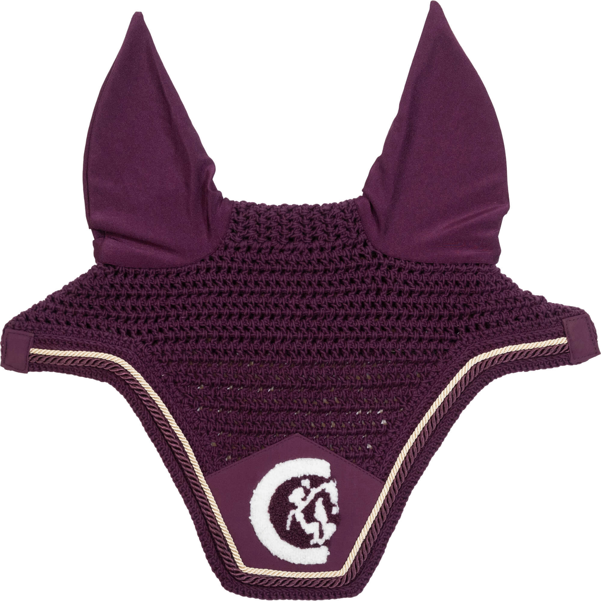 Kentucky Horsewear Fliegenhaube Wellington 3D Logo Rope, Fliegenmütze, Fliegenohren, Soundless