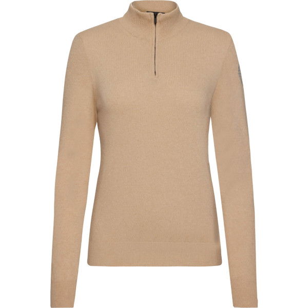 Trolle Women's Pullover Half Zip HW24, Cashmere and Wool Sweater