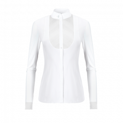 Laguso Women's Competition Shirt Laila Smoking SS22, Competition Blouse, long-sleeved